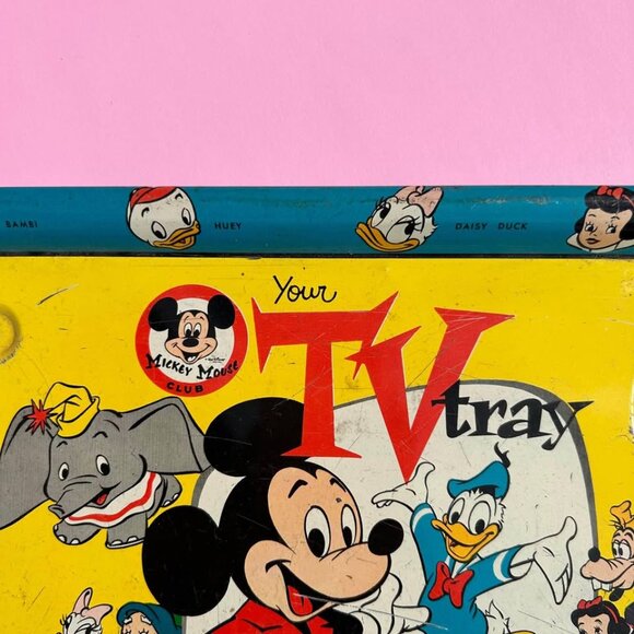 Vintage 1950s Disney Mickey Mouse Club Your TV Tray - Picture 4 of 5
